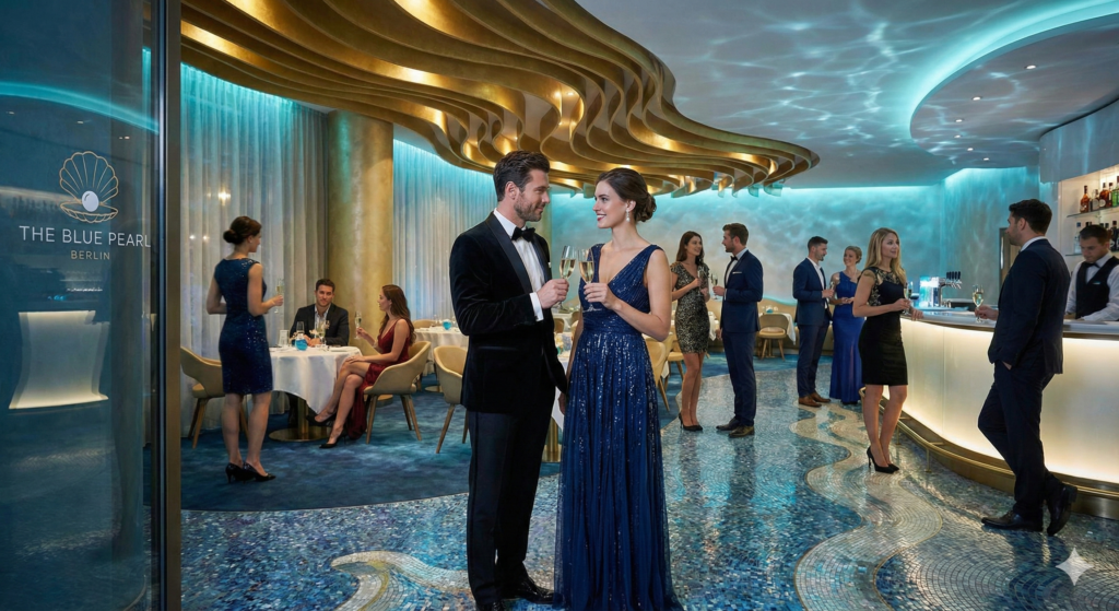 The dress code at The Blue Pearl is Dress to impress